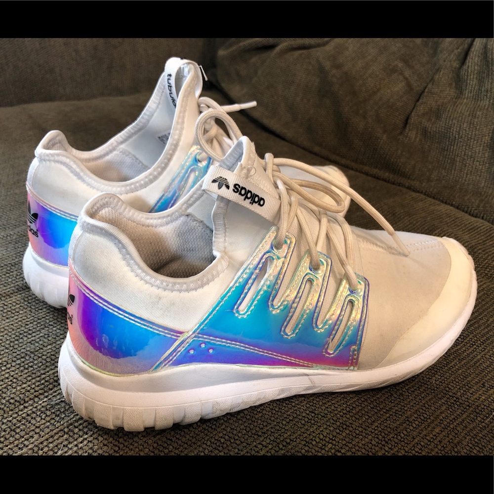 Ultra Rare Adidas Tubular Holographic Iridescent 7
